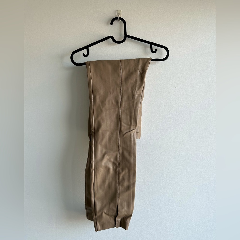 Zara faux leather leggings medium